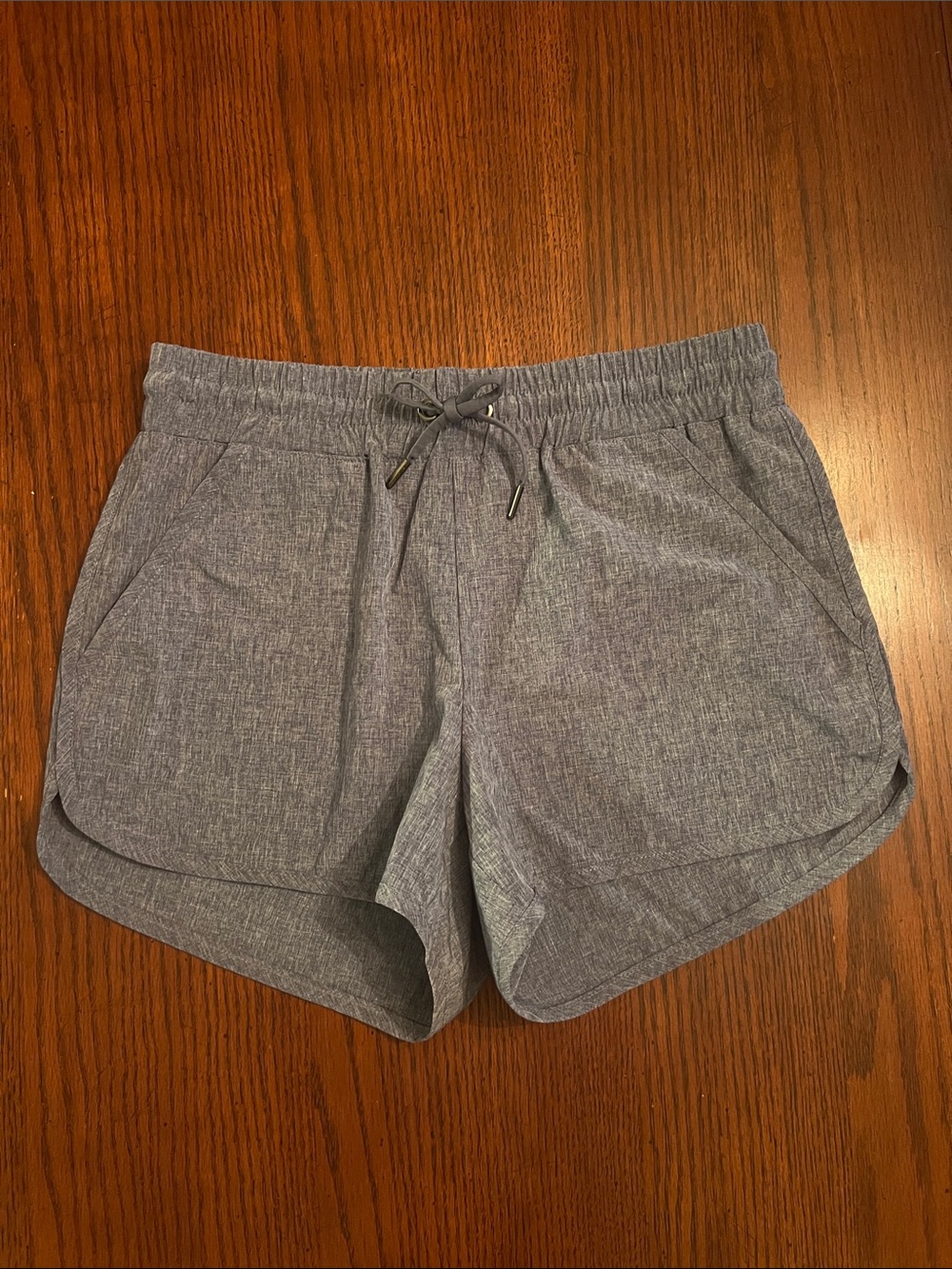 Women's Grey Drawstring Casual Shorts